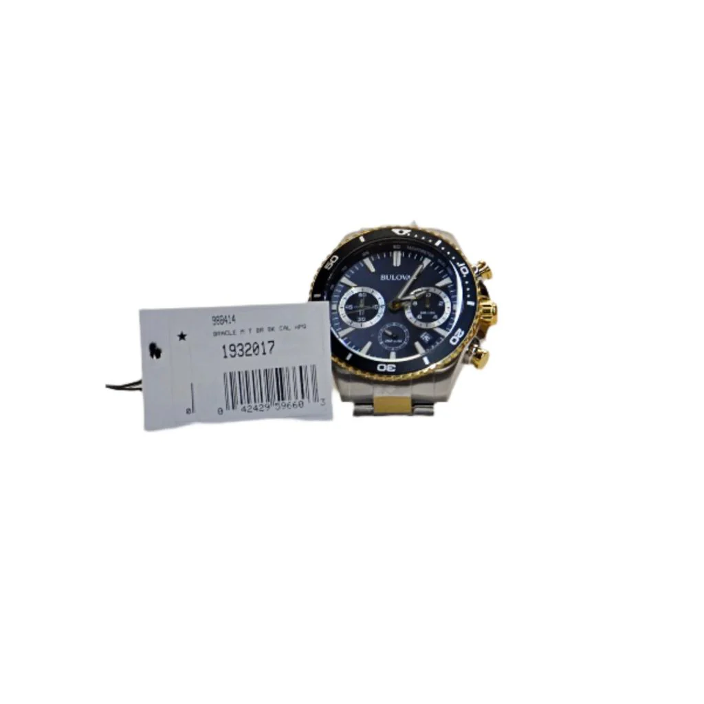 Bulova Men's 98B414 Classic Chronograph Black Dial Watch - Image 3