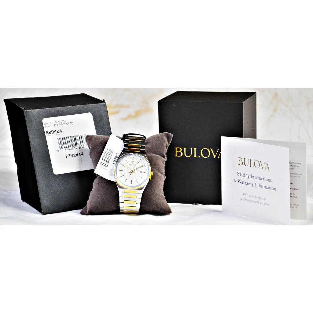 Bulova Men's 98B424 Classic Two-Tone Stainless Steel Quartz Watch - Image 6
