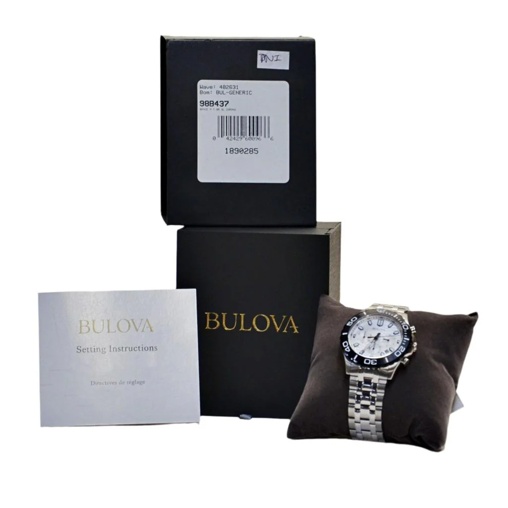 Bulova Men's 98B437 Classic Silver-White Dial Watch - Image 2
