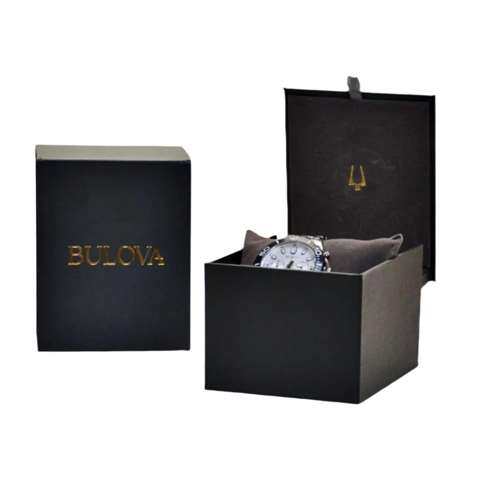 Bulova Men's 98B437 Classic Silver-White Dial Watch - Image 3