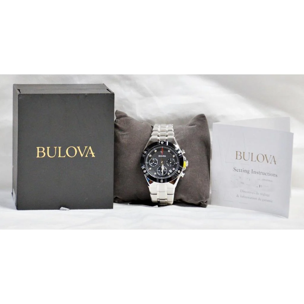 Bulova Men's 98D170 Chronograph Stainless Steel Watch - Image 4