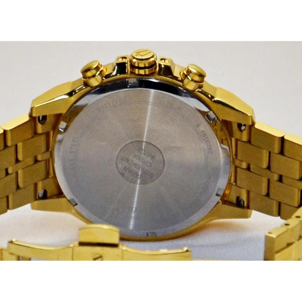 Bulova Men's Chronograph Classic Quartz 97B217 Gold-Tone Watch - Image 4
