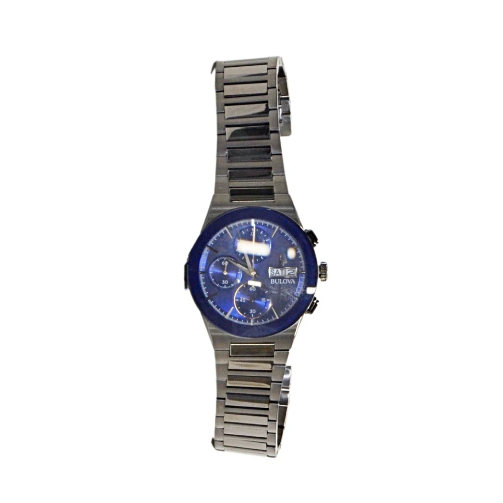 Bulova Men's Chronograph Stainless Steel Bracelet Watch 98C143 - Image 2