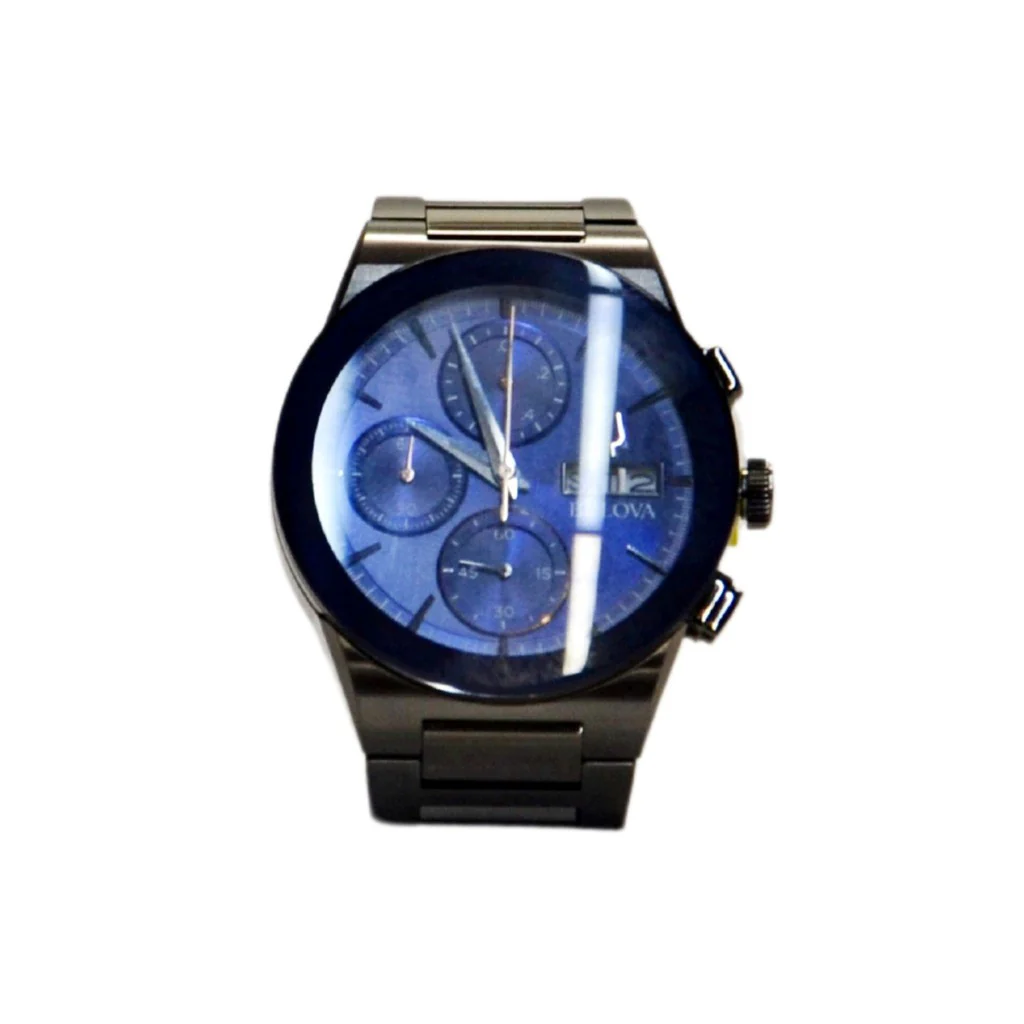 Bulova Men's Chronograph Stainless Steel Bracelet Watch 98C143 - Image 3