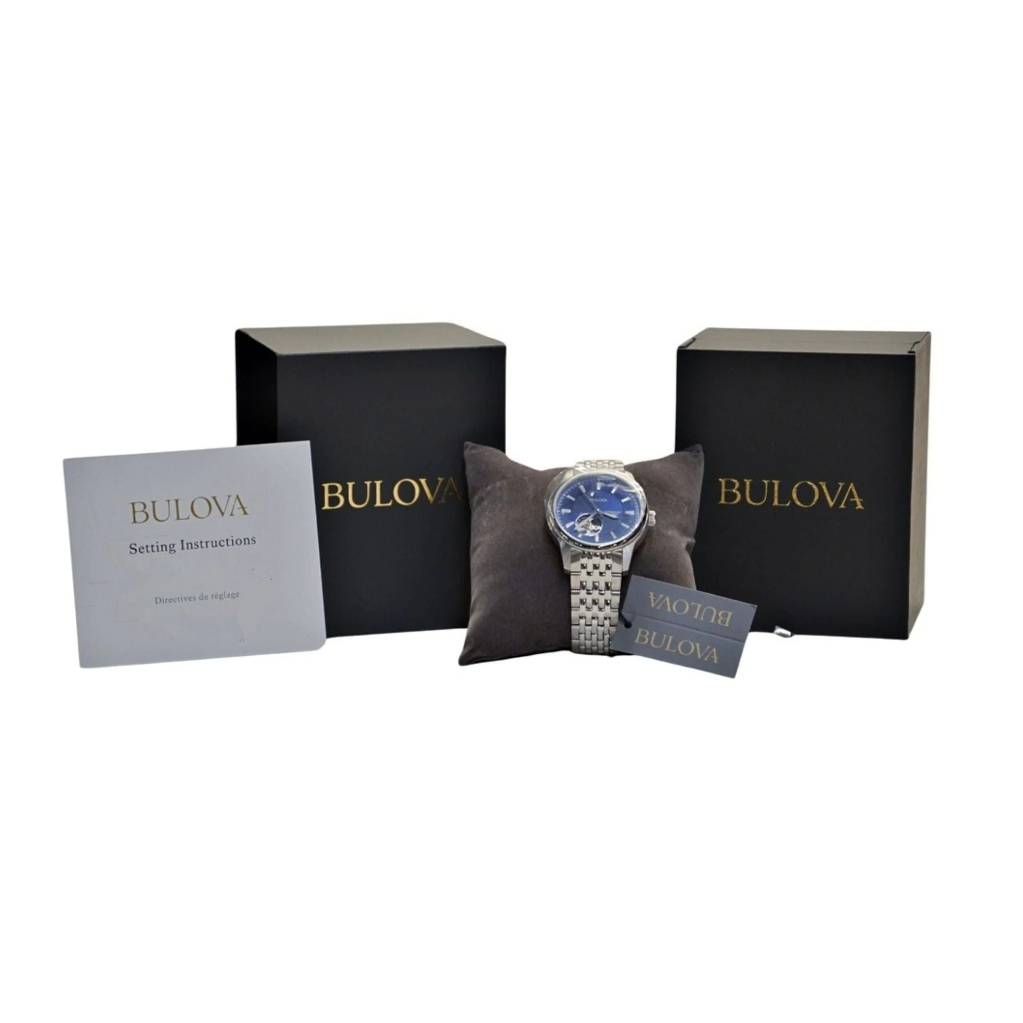 Bulova Men's Classic 96A189 Blue Dial Watch