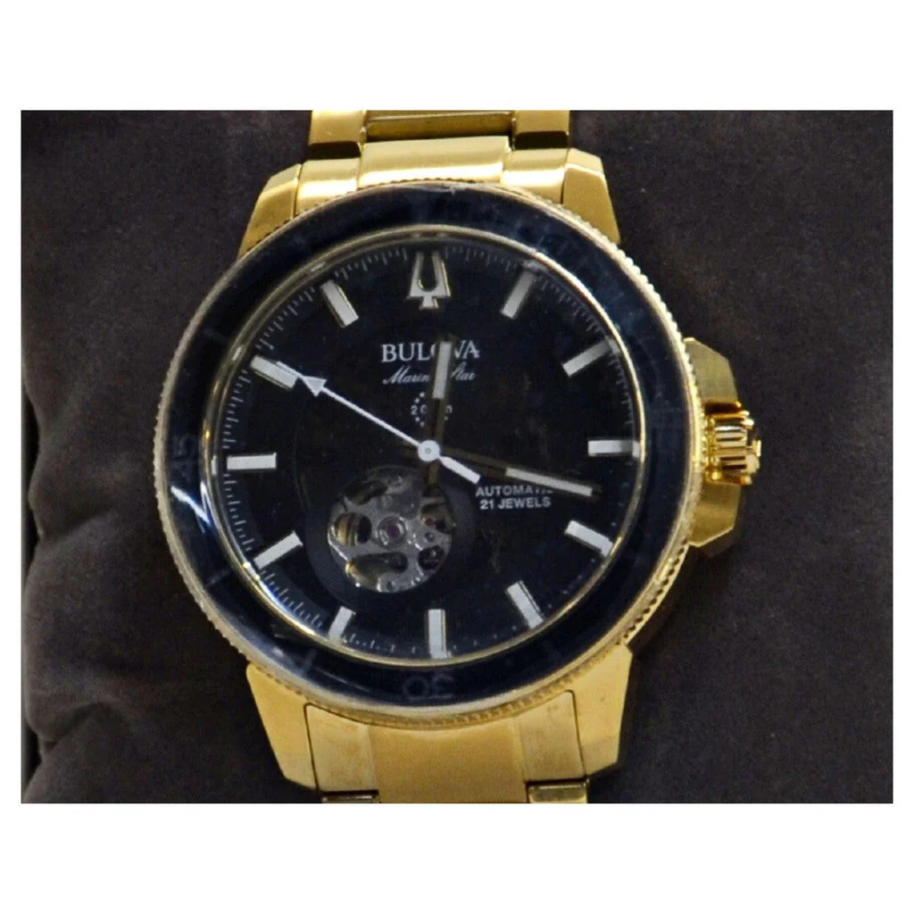 Bulova Men's Marine Star Watch 97A174  Gold-tone