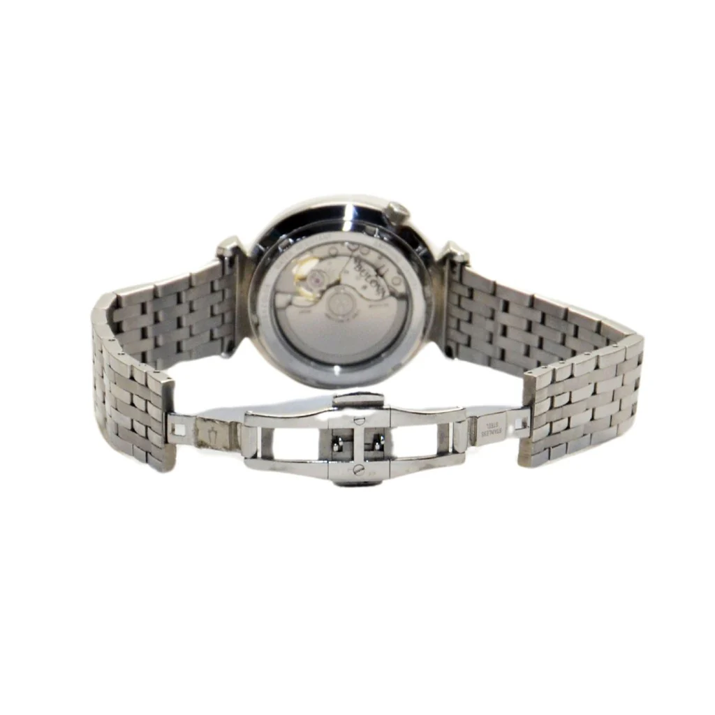 Bulova Men's Classic Regatta Slim Automatic Watch Silver-Tone 96A234 - Image 3