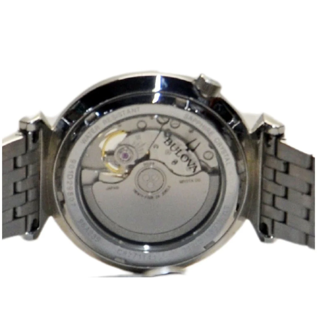 Bulova Men's Classic Regatta Slim Automatic Watch Silver-Tone 96A234 - Image 4