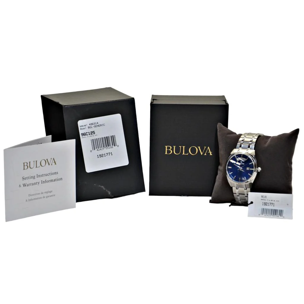 Bulova Men's Surveyor Blue Dial Watch Model 96C125 - Image 5