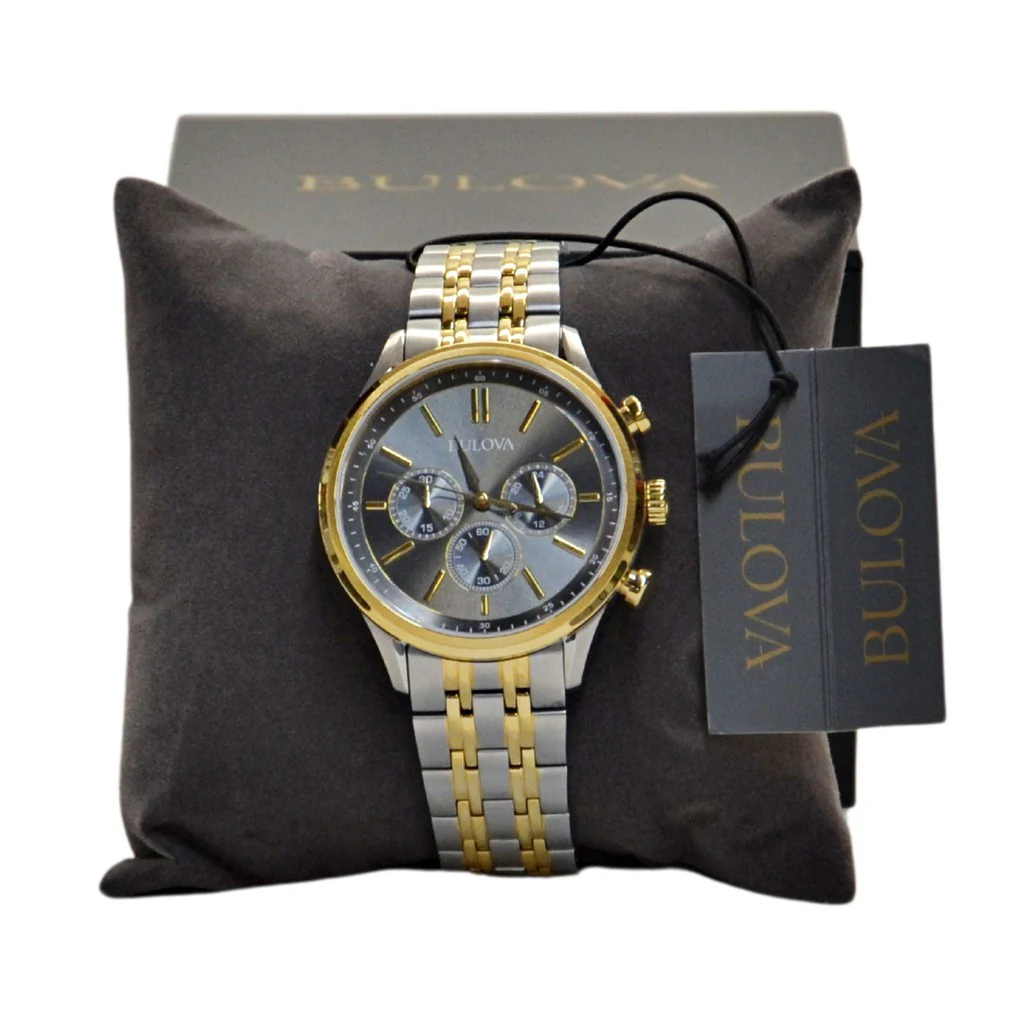 Bulova Men's Two-Tone Bracelet Watch-98A215 - Image 2