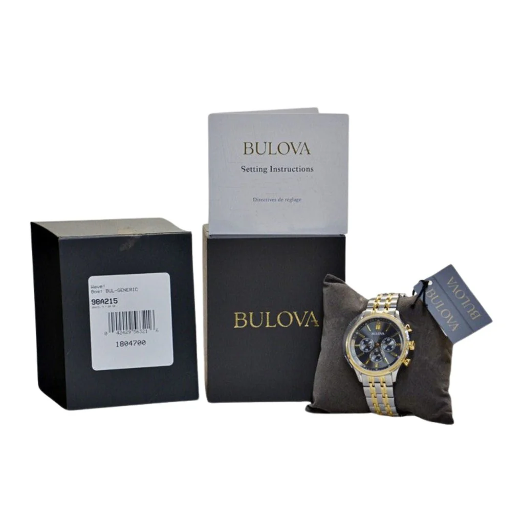 Bulova Men's Two-Tone Bracelet Watch 98A215