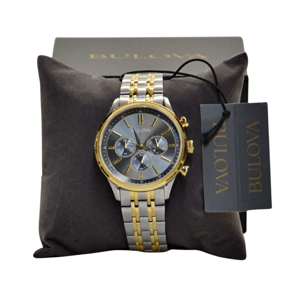 Bulova Men's Two-Tone Bracelet Watch 98A215 - Image 3