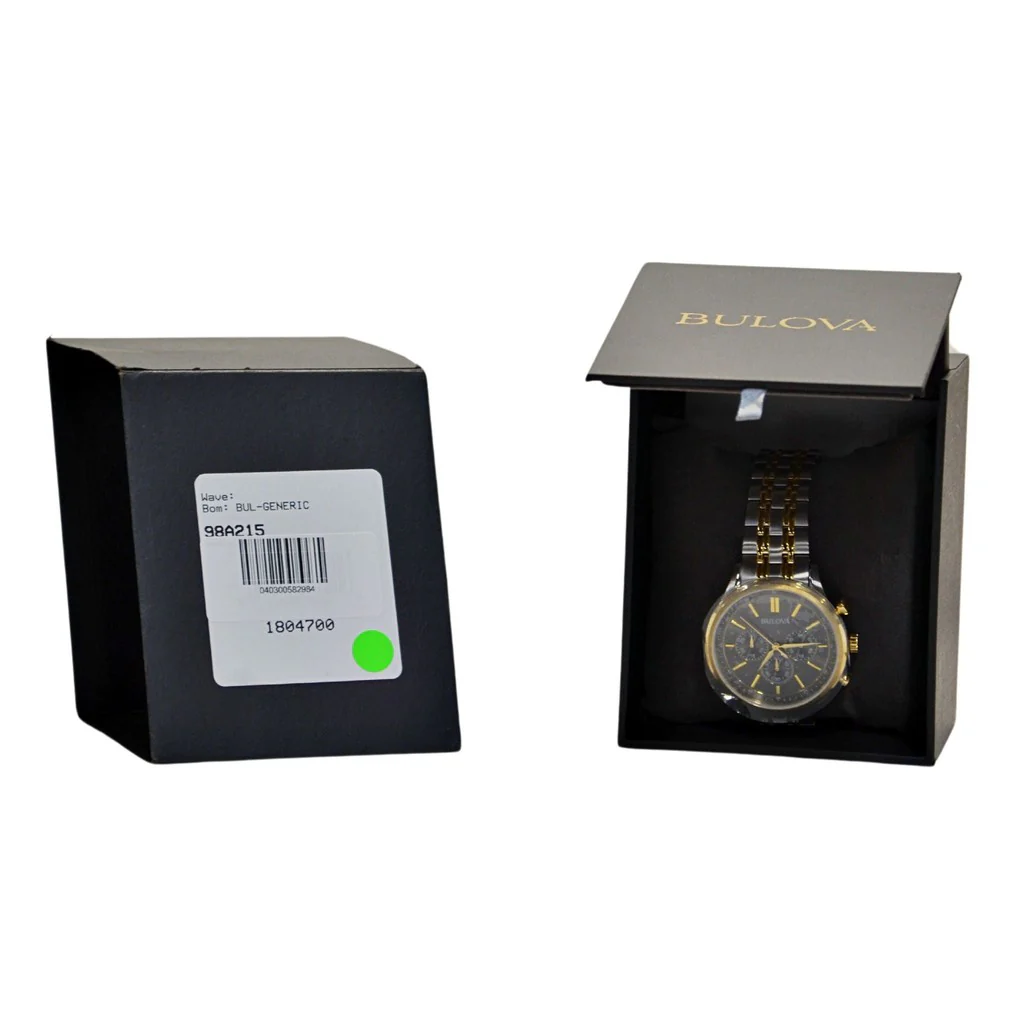 Bulova Men's Two-Tone Bracelet Watch 98A215 - Image 7