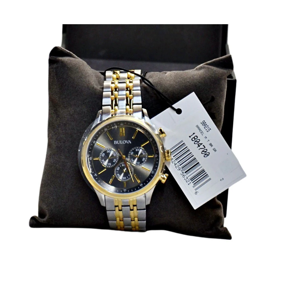 Bulova Men's Two-Tone Bracelet Watch-98A215 - Image 2