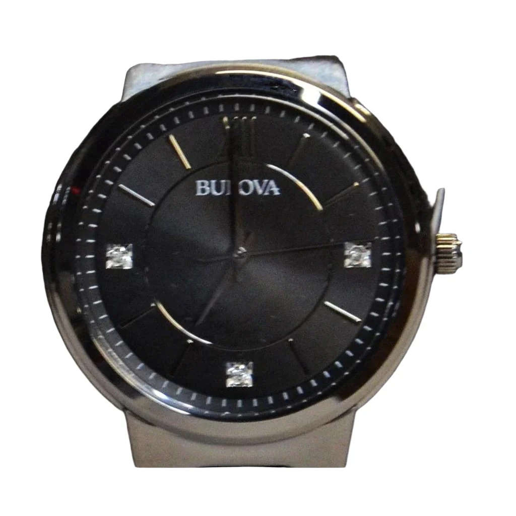 Bulova Women's Classic Black Dial Watch 98P231