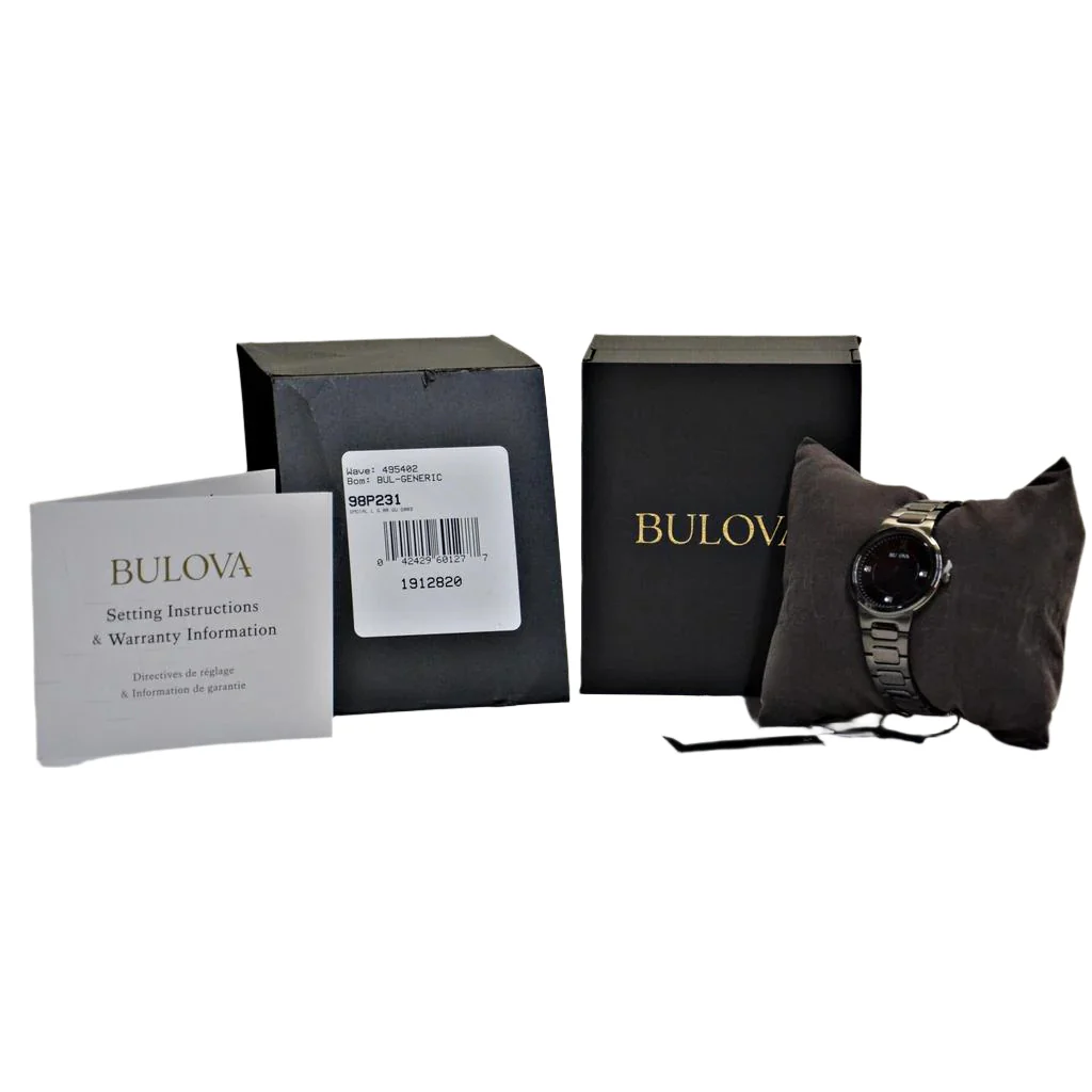 Bulova Women's Classic Black Dial Watch 98P231 - Image 5