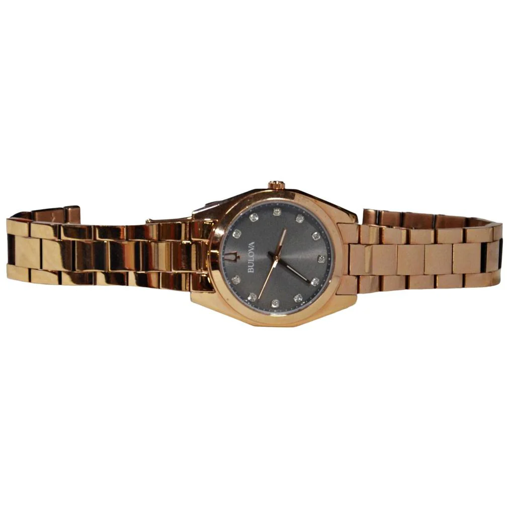 Bulova Women's Classic Surveyor Rose Gold Tone Watch 97P156 - Image 3