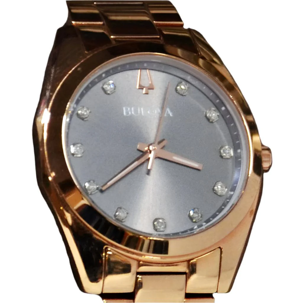 Bulova Women's Classic Surveyor Rose Gold Tone Watch 97P156 - Image 6