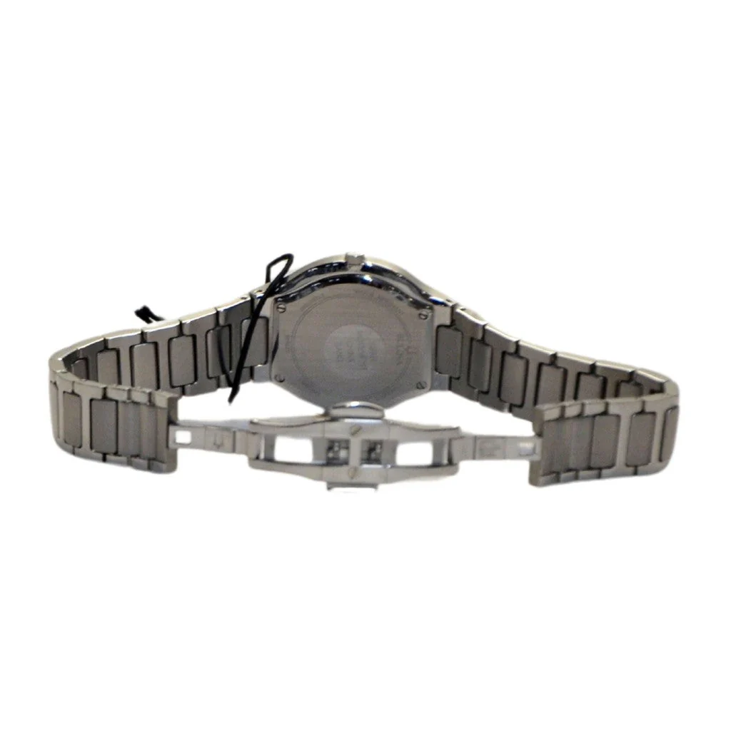 Bulova Women's Futuro Millennia Diamond-Accent Bracelet Watch 96R231 Silver-tone - Image 3
