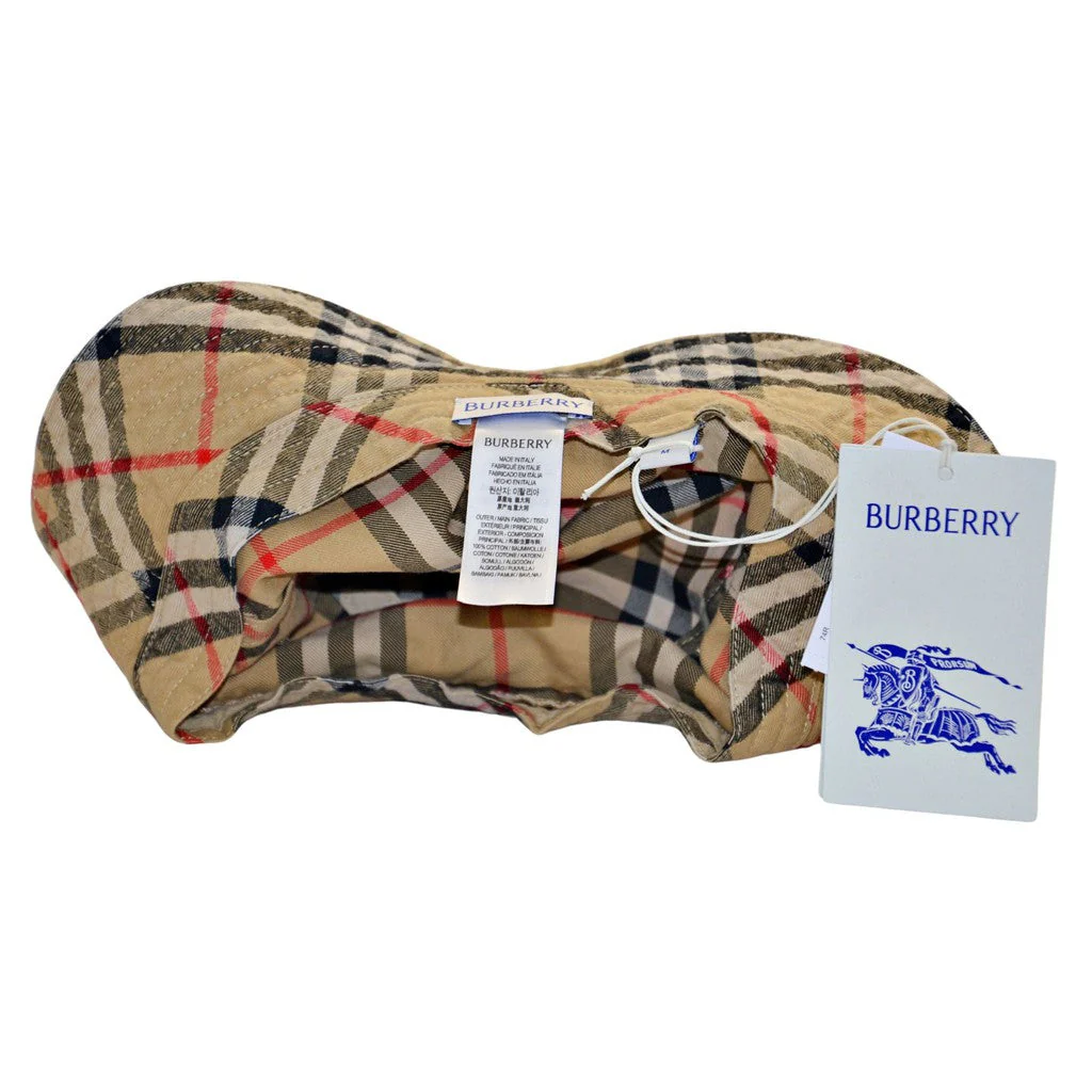 Burberry Women's Vintage Check Bucket Hat - Medium - Image 4