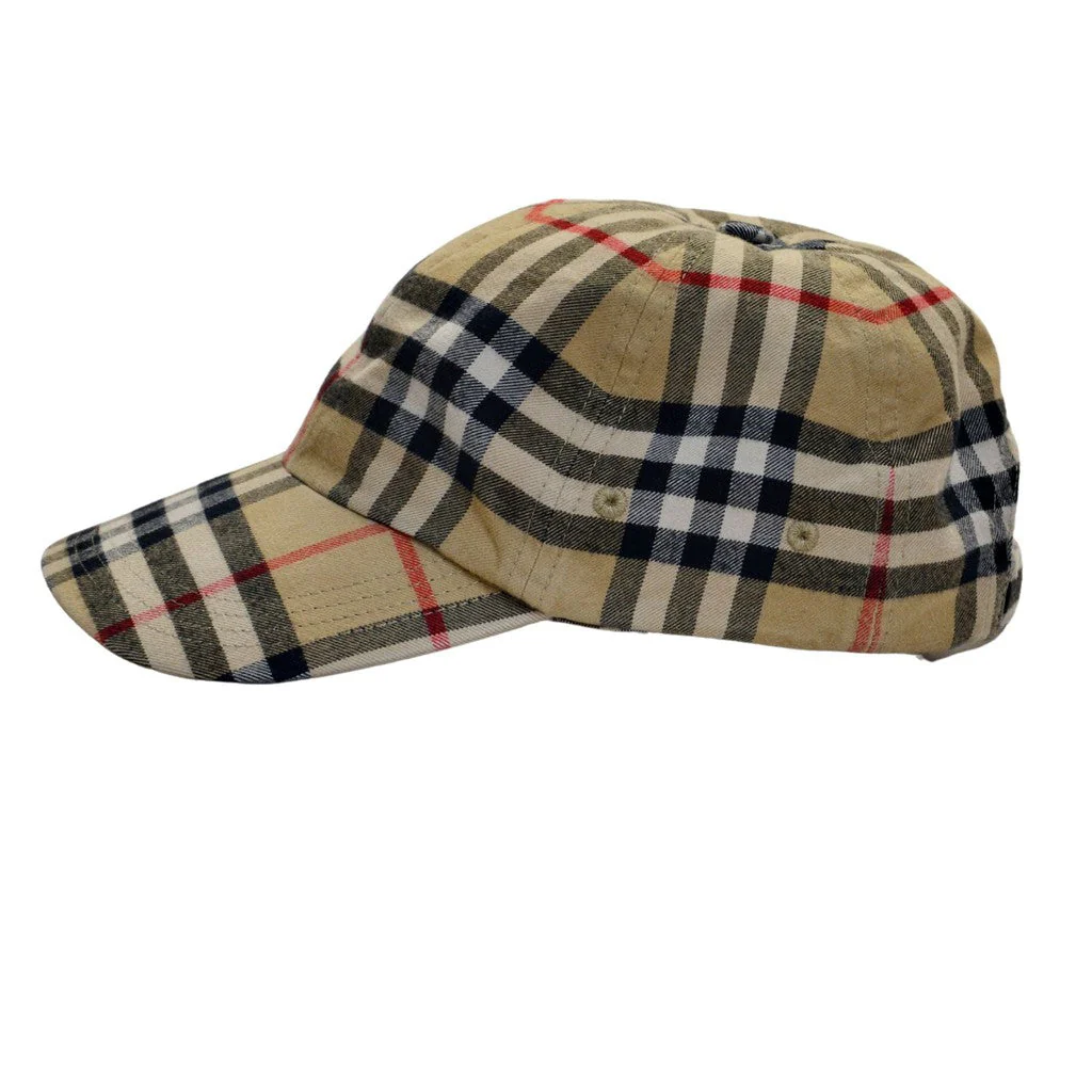 Burberry Unisex Archive-Beige Check Baseball-Style Cap - M - Image 4