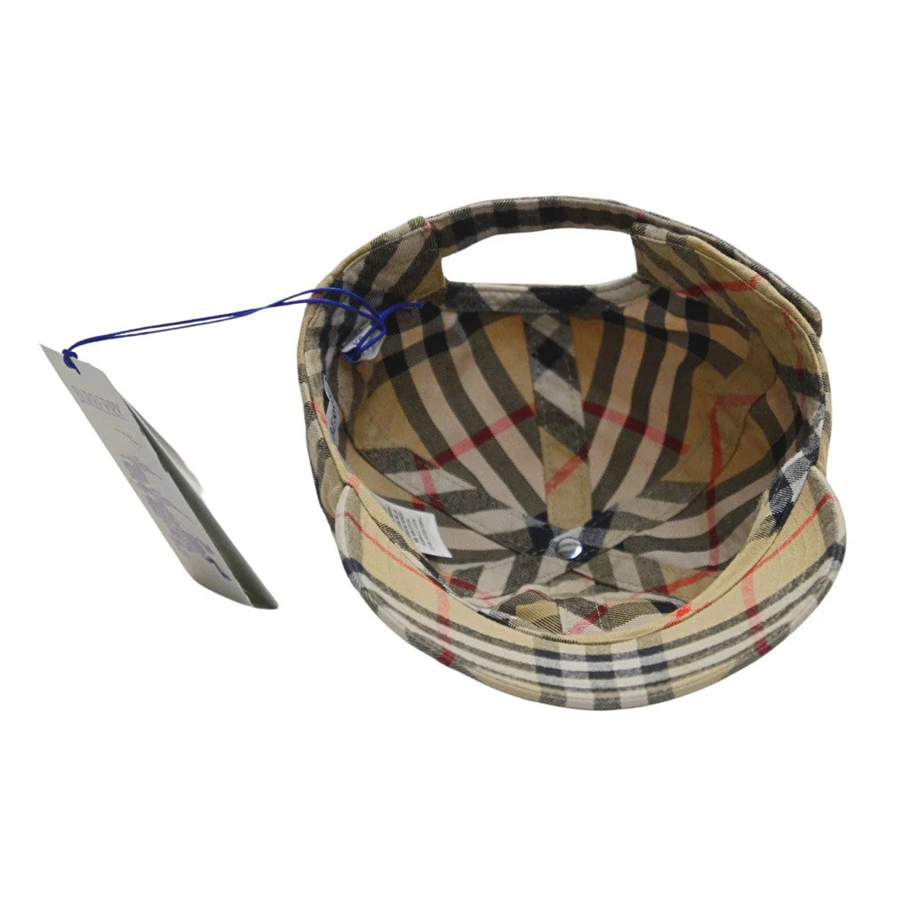 Burberry Unisex Archive-Beige Check Baseball-Style Cap - XS - Image 3