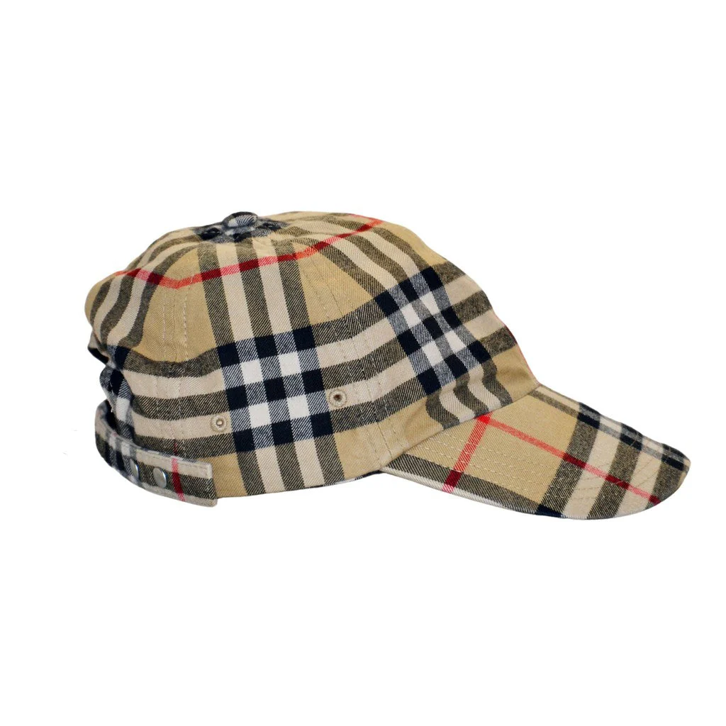 Burberry Unisex Archive-Beige Check Baseball-Style Cap - XS - Image 5