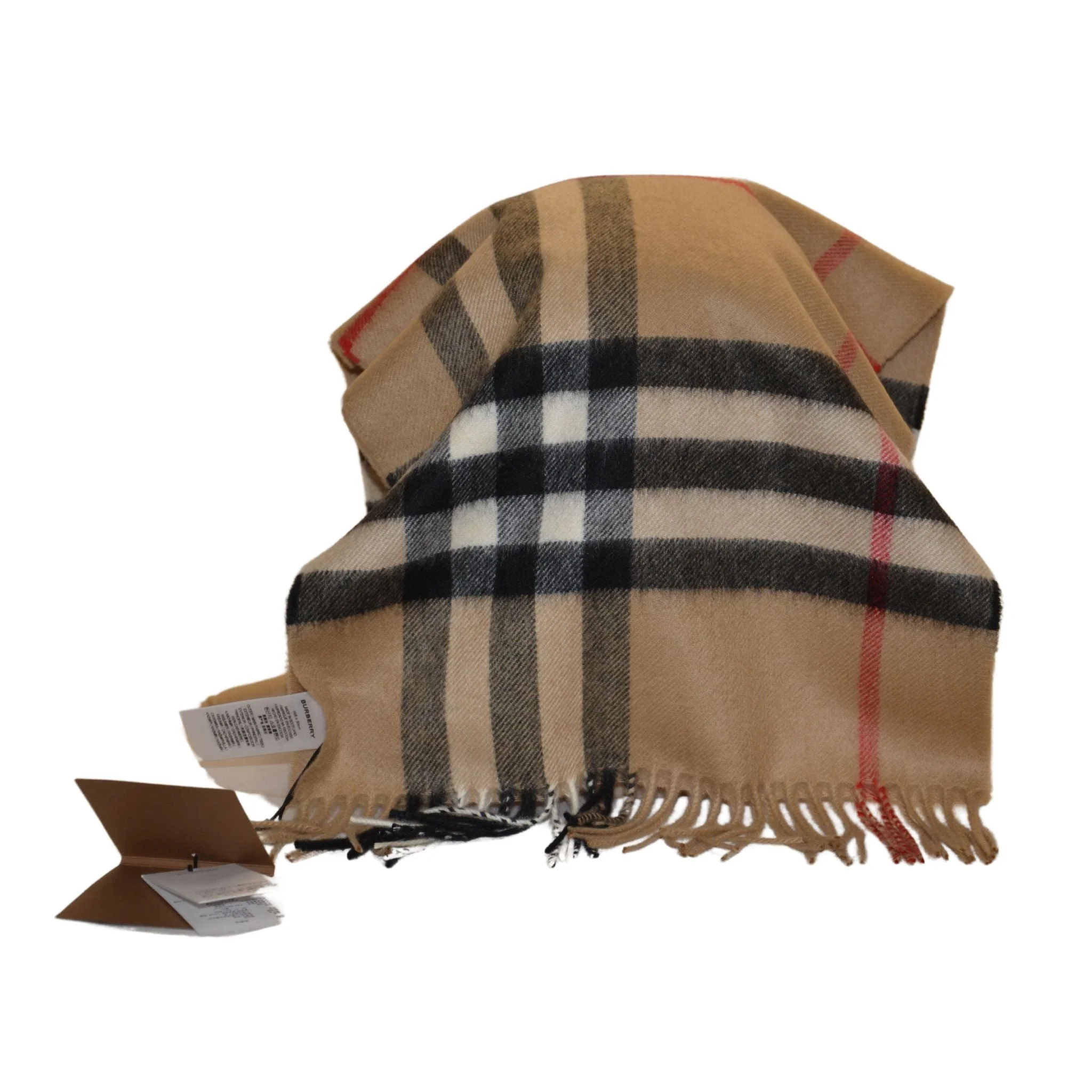 Burberry Wide-Check Cashmere Scarf - Archive Beige