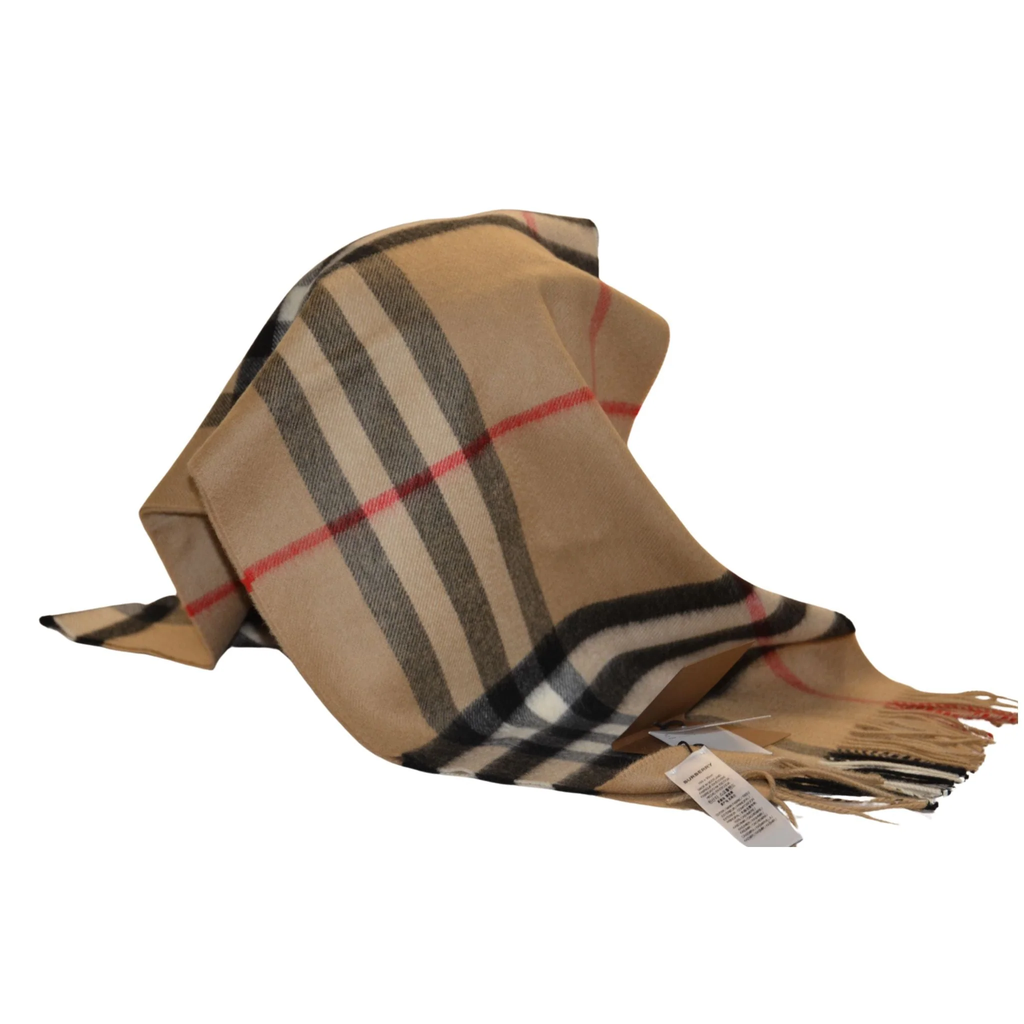 Burberry Wide-Check Cashmere Scarf - Archive Beige - Image 2