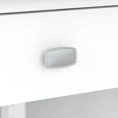 Bush Furniture Single Pedestal Desk With Drawers - White - Image 4