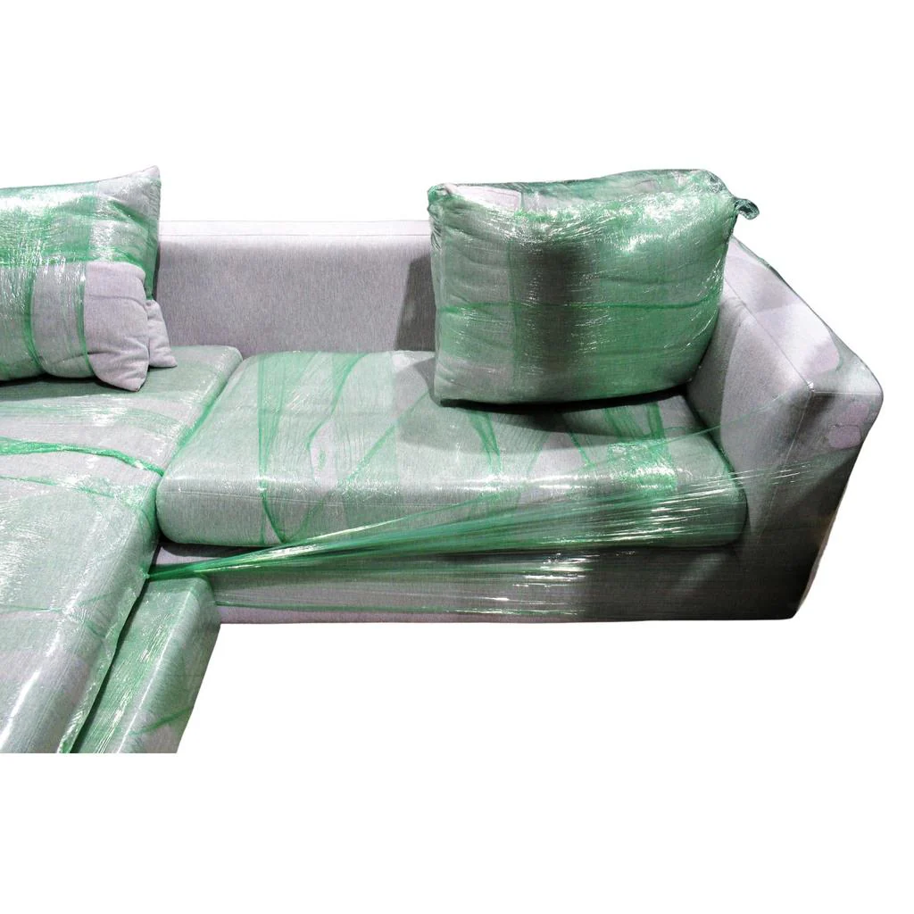 Carly Modern 2 Piece Fabric Sofa w/ Reversible Chaise Grey - Image 5