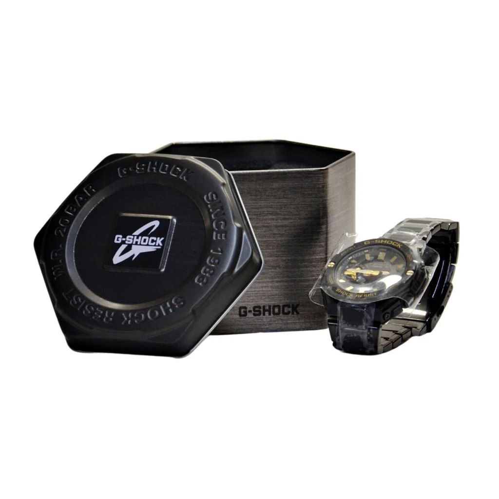 Casio Men's GSTB500BD-1A9 G-Shock Analog Digital Solar Watch Black Gold - Image 4