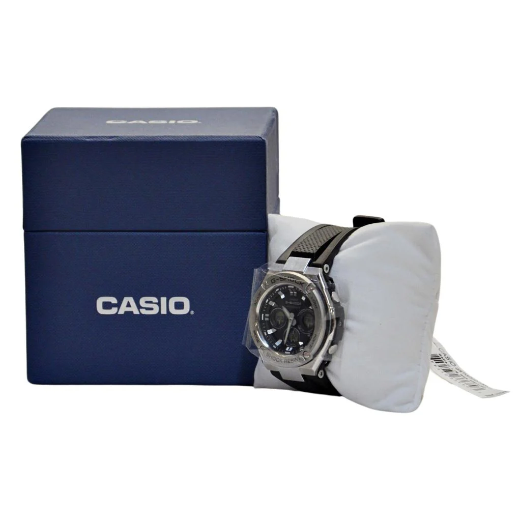 Casio Men's G-Shock Black and Silver Case Watch GSTW310-1AWC - Image 2