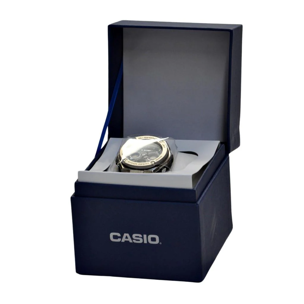 Casio Men's G-Shock Black and Silver Case Watch GSTW310-1AWC - Image 4
