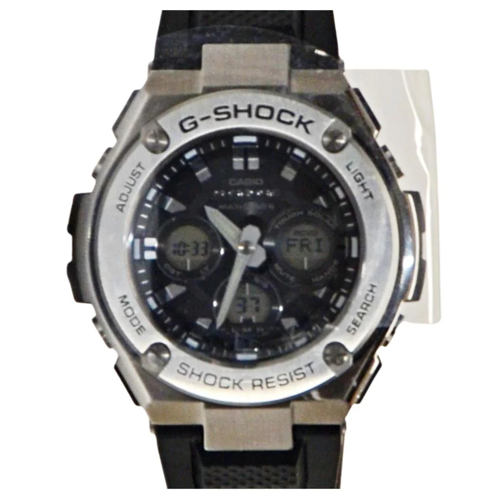 Casio Men's G-Shock Black and Silver Case Watch GSTW310-1AWC - Image 5