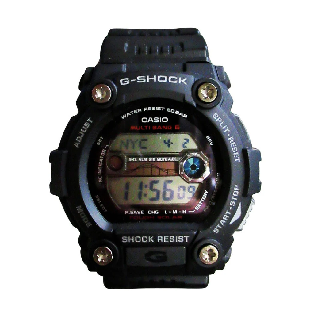 Casio Men's G-Shock G-Rescue Solar Atomic Watch Black