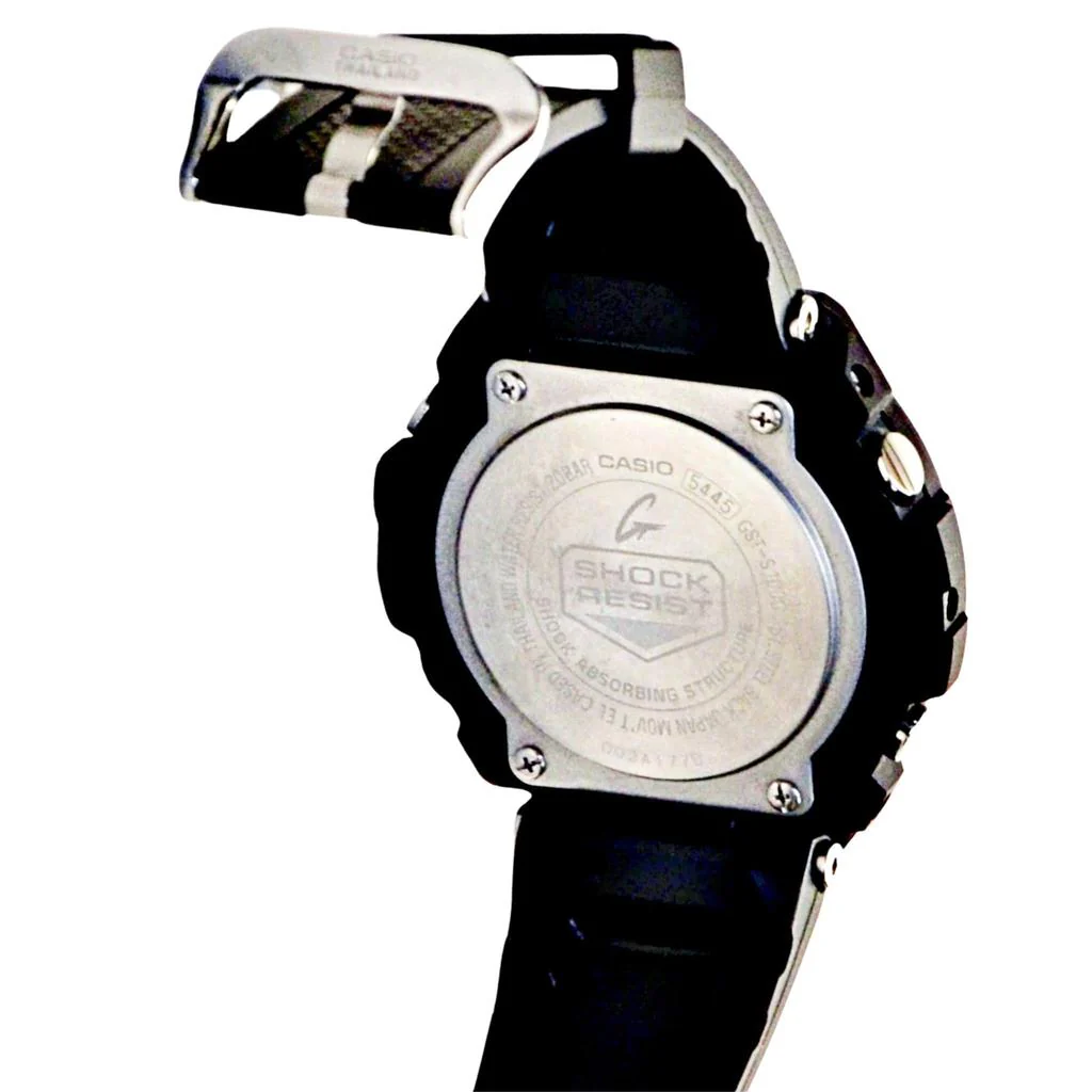 Casio Men's G-Shock GSTS100G-1B Resin Solar-Powered Watch Black - Image 3