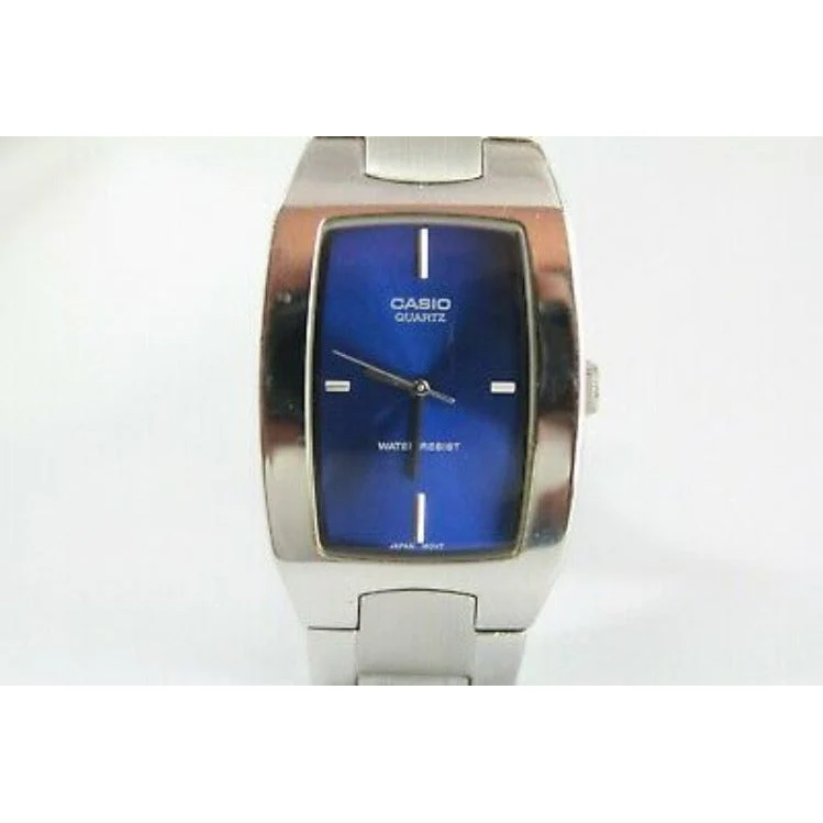CASIO Silver Blue Men's Blue Watch  MTP-1165A-1C2