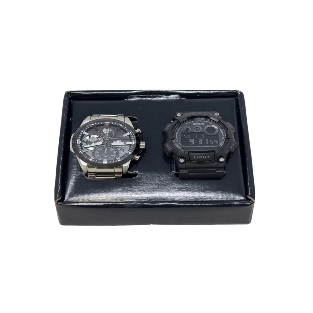 Casio Work and Play Men’s 2-watch Bundle EQS-940DB-1AVCR & W-735H-1BVCF - Image 8