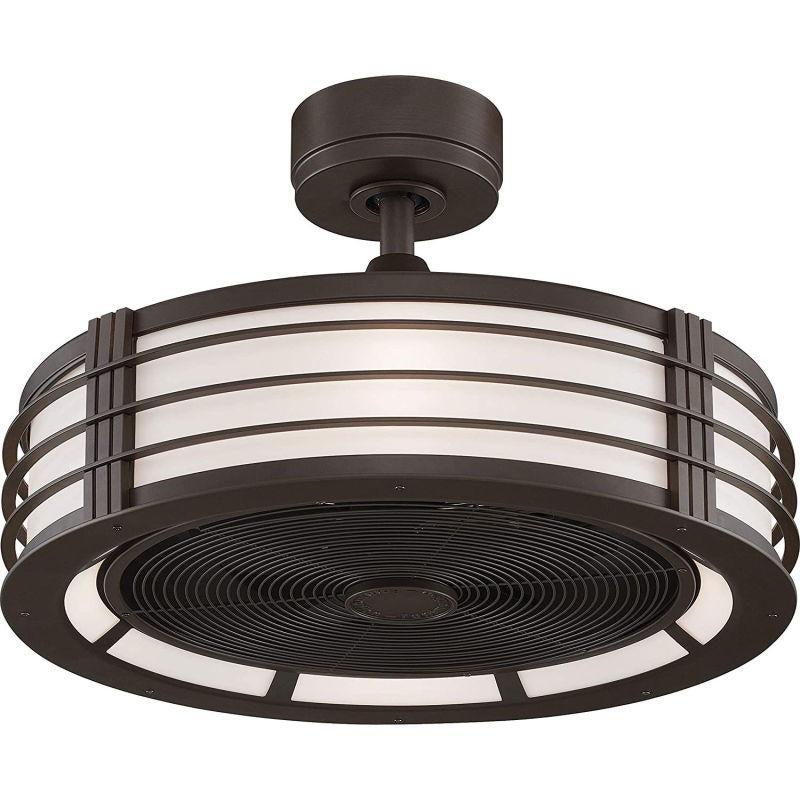 Fanimation Beck Ceiling Fan with Frosted Shade Light Kit 13" Brown - Image 7