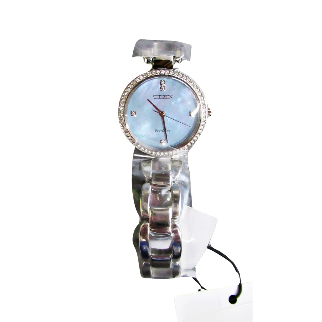 Citizen Eco-Drive Crystal Stainless Steel Women's Quartz Watch EM1030-53N - Image 2