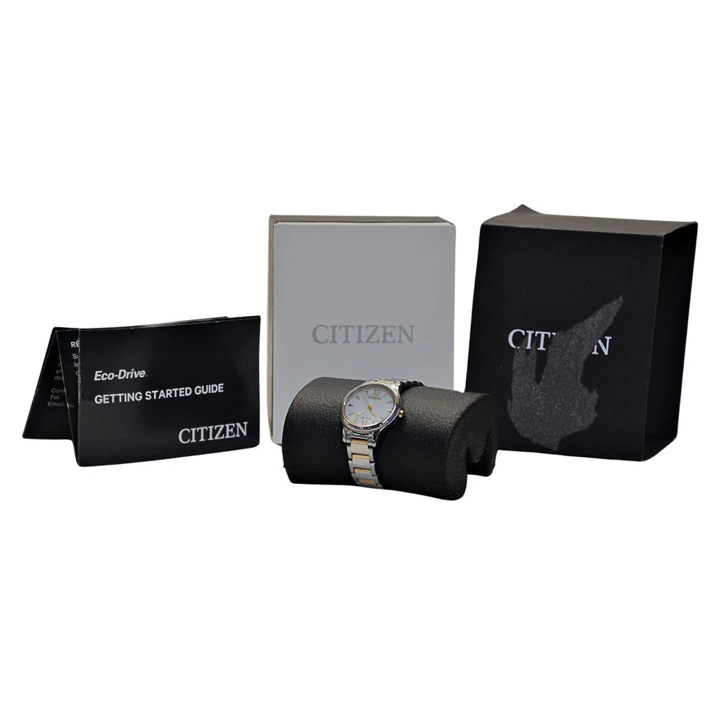 Citizen Ladies Classic Mother-of-Pearl White Dial Watch EM0895-73A