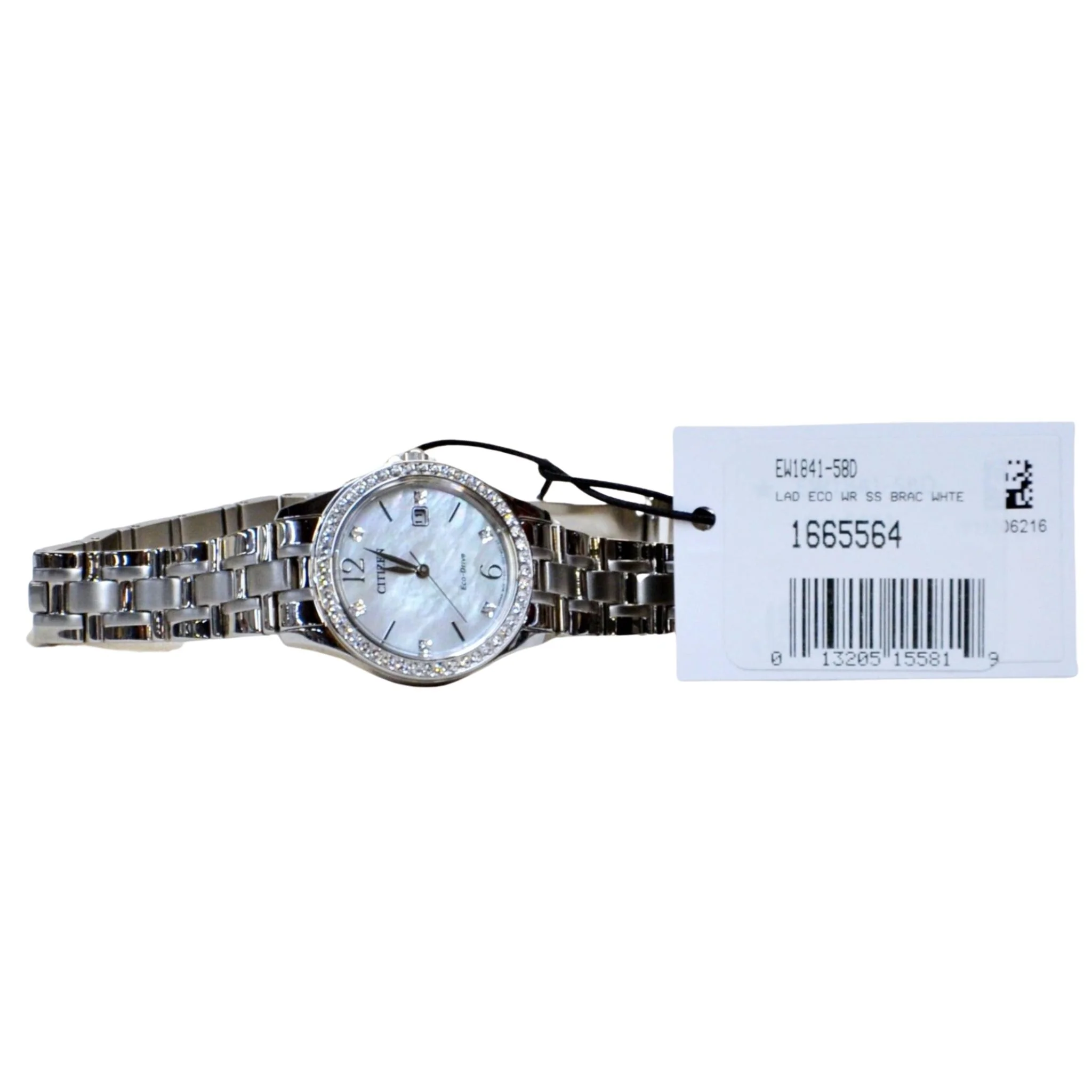 Citizen Ladies Mother of Pearl Dial Eco-Drive Watch EW1841-58D Silver-tone - Image 2