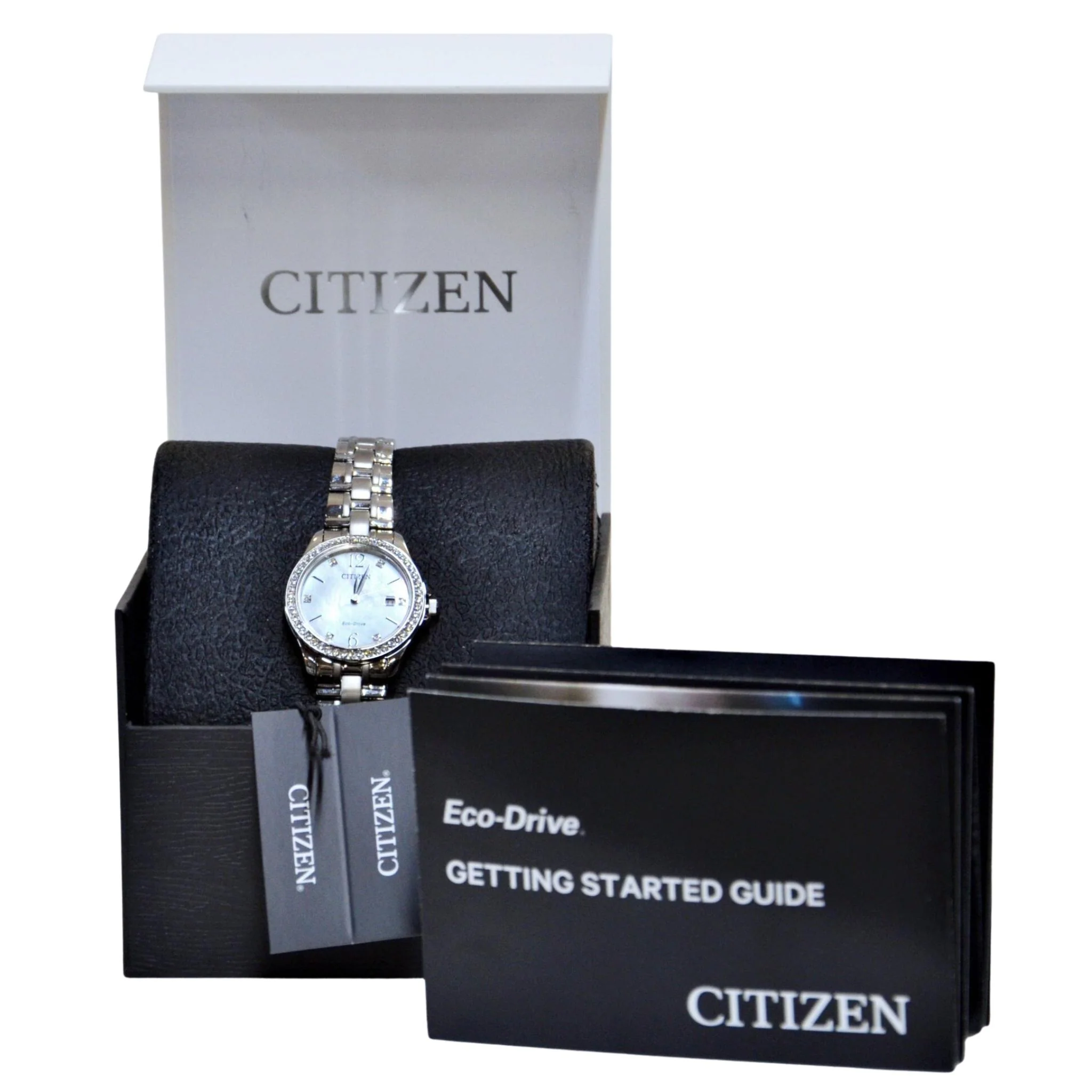 Citizen Ladies Mother of Pearl Dial Eco-Drive Watch EW1841-58D Silver-tone - Image 4
