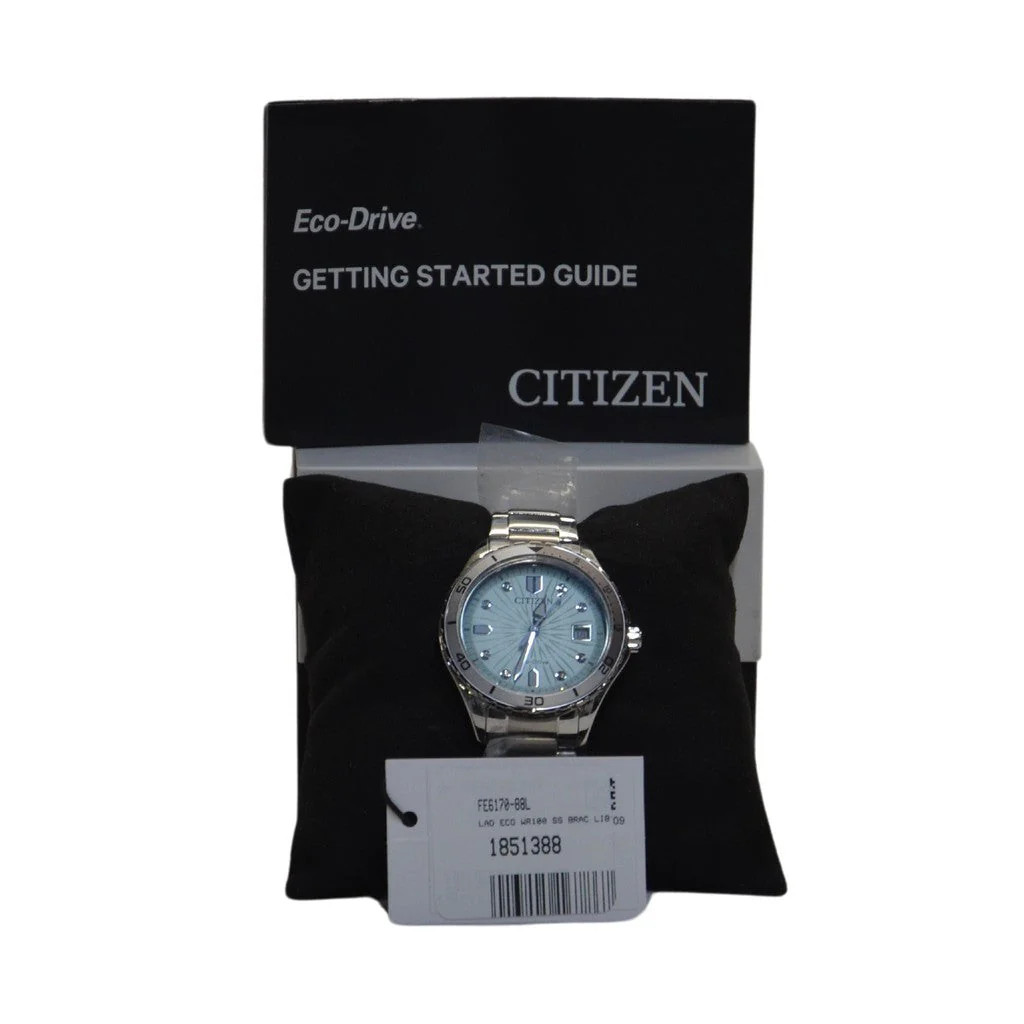 Citizen Ladies Eco-Drive FE6170-88L Crystal & Silver-Tone Bracelet Watch
