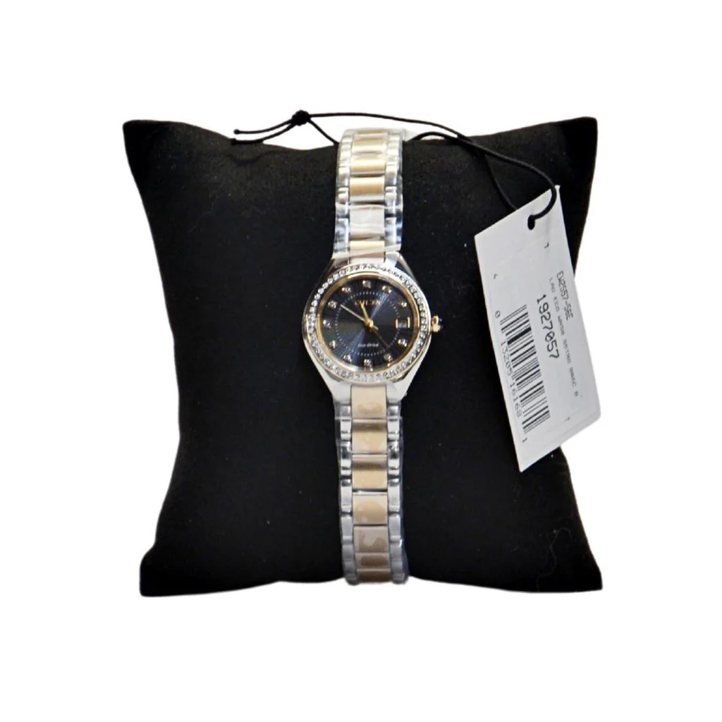 Citizen Ladies EW2557-56E Eco-Drive Crystal Black Dial Watch - Image 2