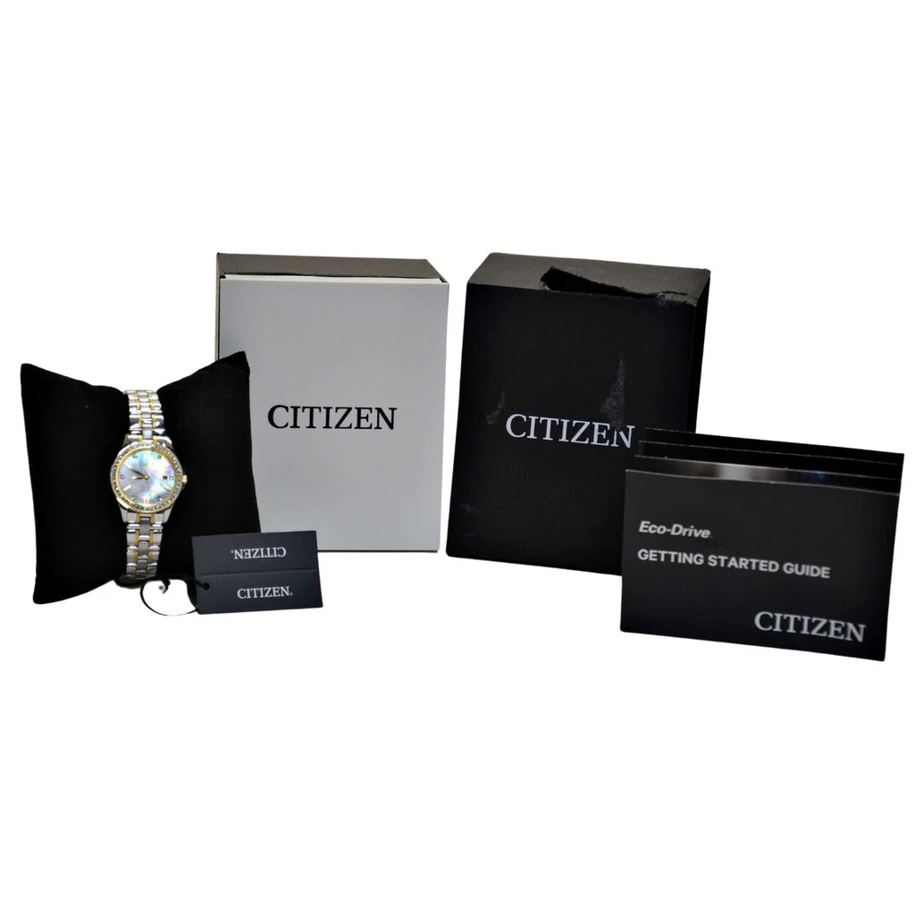 Citizen Ladies Mother of Pearl Dial Eco-Drive Watch EW1849-56D - Image 3
