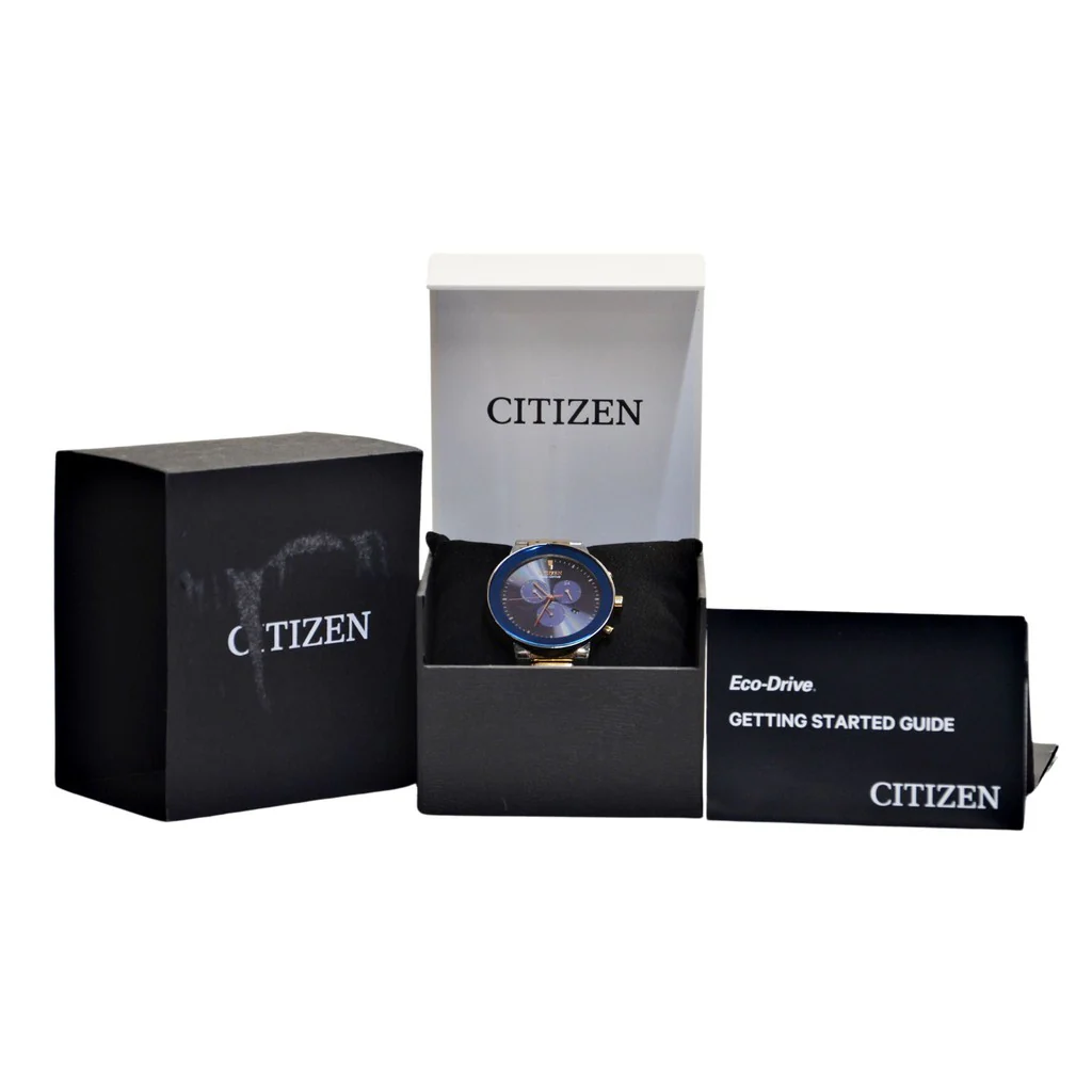 Citizen Men's Classic AT2244-84L Watch - Blue Dial - Image 3