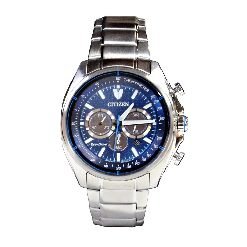 Citizen Men's Classic Chronograph Eco-Drive Blue Dial Watch CA4560-81L