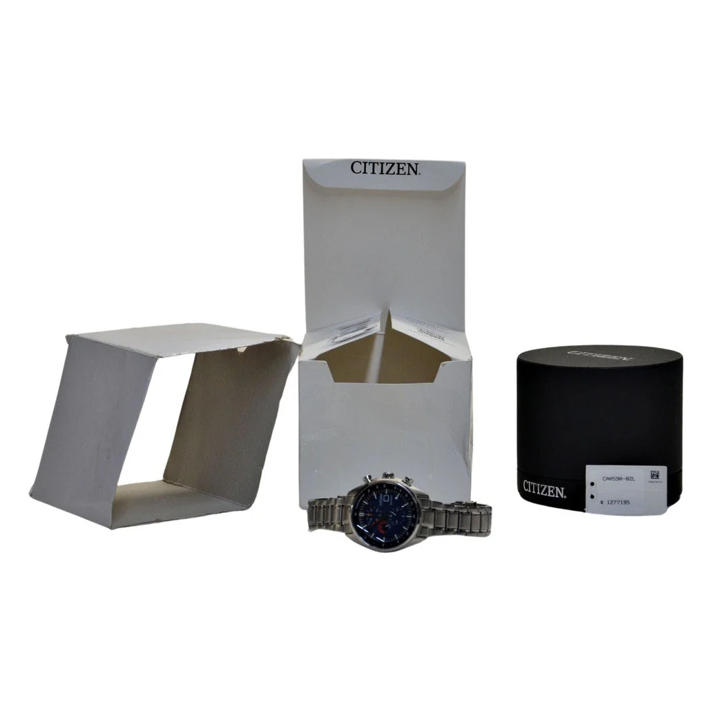 Citizen Men's Eco Drive Promaster CA0590-82L Watch Silver-Tone & Blue - Image 4